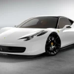White Ferrari Car