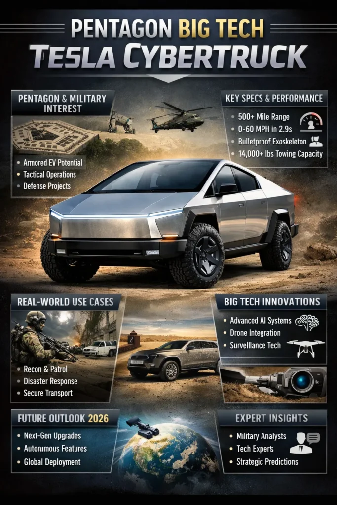 Pentagon big tech Tesla Cybertruck
