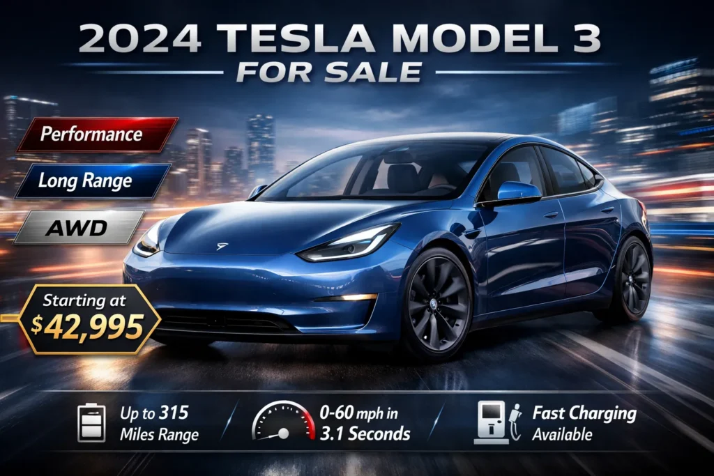 2024 tesla model 3 for sale