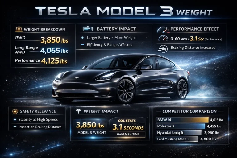 Tesla Model 3 weight