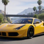 Ferrari GT3 car GTA infographic comparing Grotti Turismo Omaggio, Stinger TT, and Itali RSX in GTA Online 2026