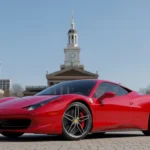 Ferrari Philadelphia buying guide infographic showing dealer location, inventory, Ferrari Approved pre-owned models, service, reviews, and ownership costs in 2026.