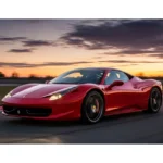 2015 Ferrari 458 Italia infographic showing specs, horsepower, 0-60 mph, top speed, and performance details in a 2026 buyer’s guide