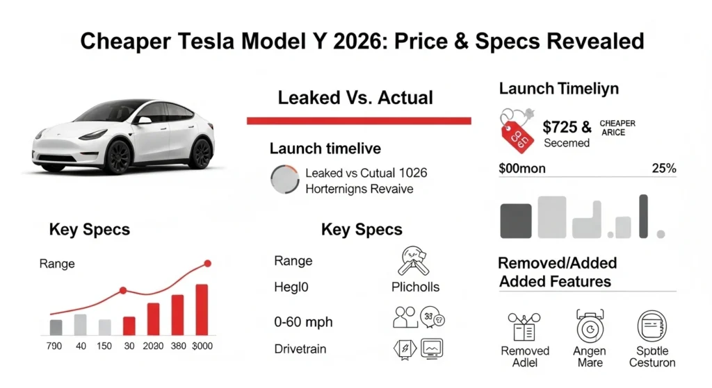 cheaper tesla model y price leak