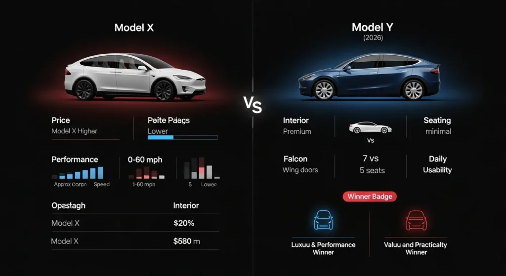 Tesla Model X vs Y