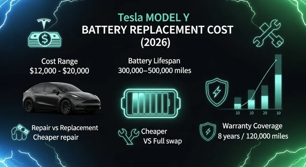 Tesla Model Y battery replacement cost