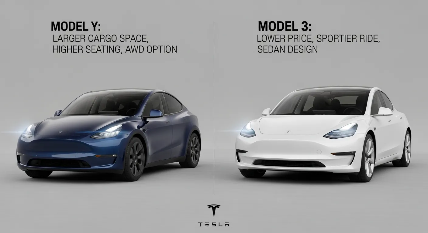 Tesla model Y vs model 3