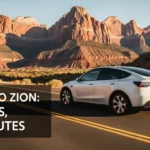 Irvine to Zion in Tesla model Y how long