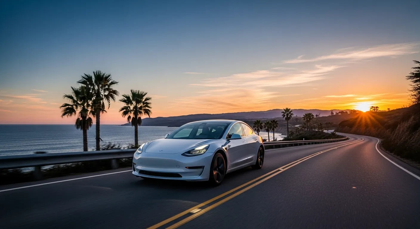 tesla model 3 white