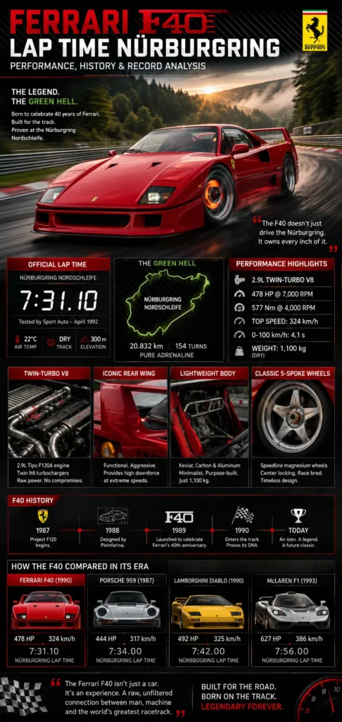 Ferrari F40 Lap Time Nurburgring