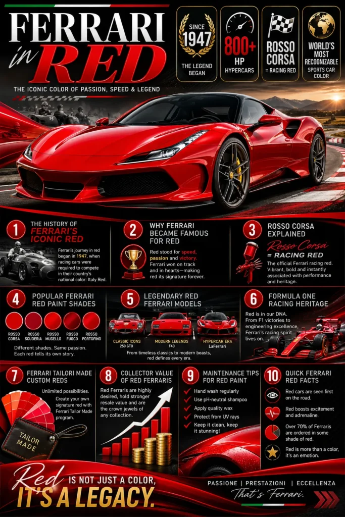 Ferrari in Red
