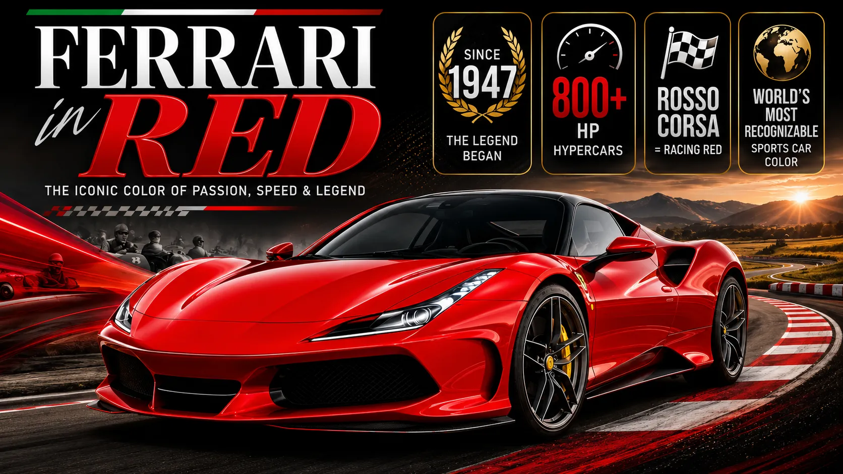 Ferrari in Red