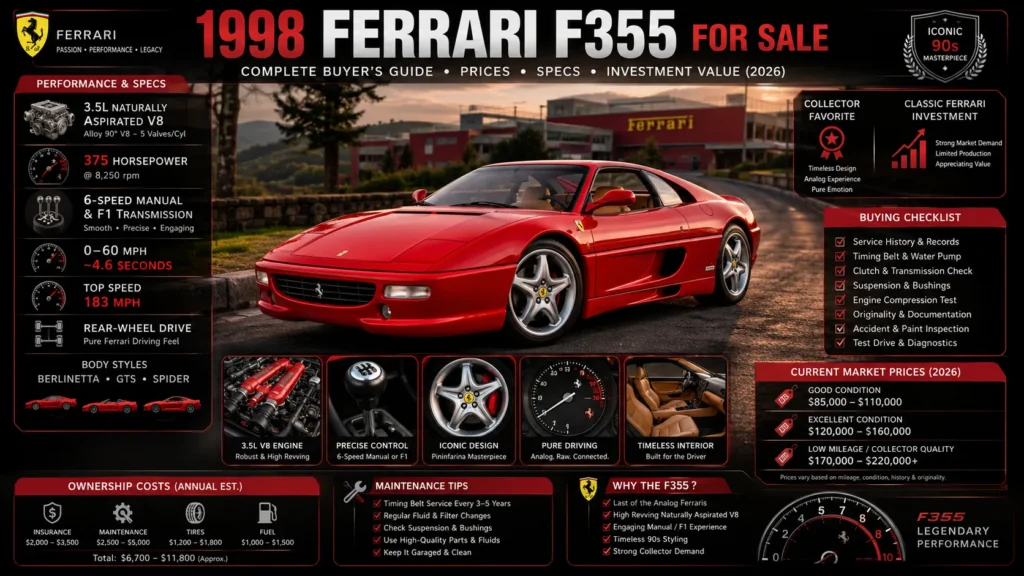 1998 Ferrari F355 For Sale