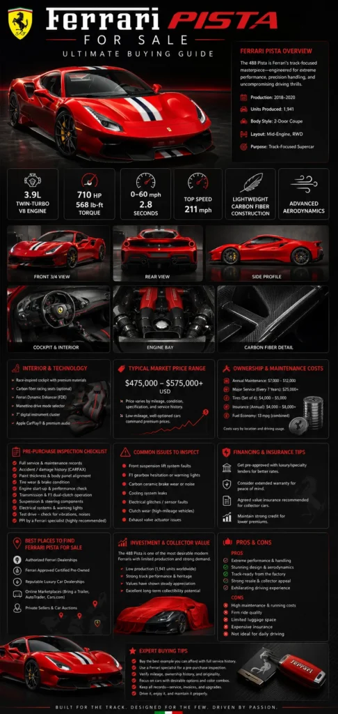 Ferrari Pista for Sale