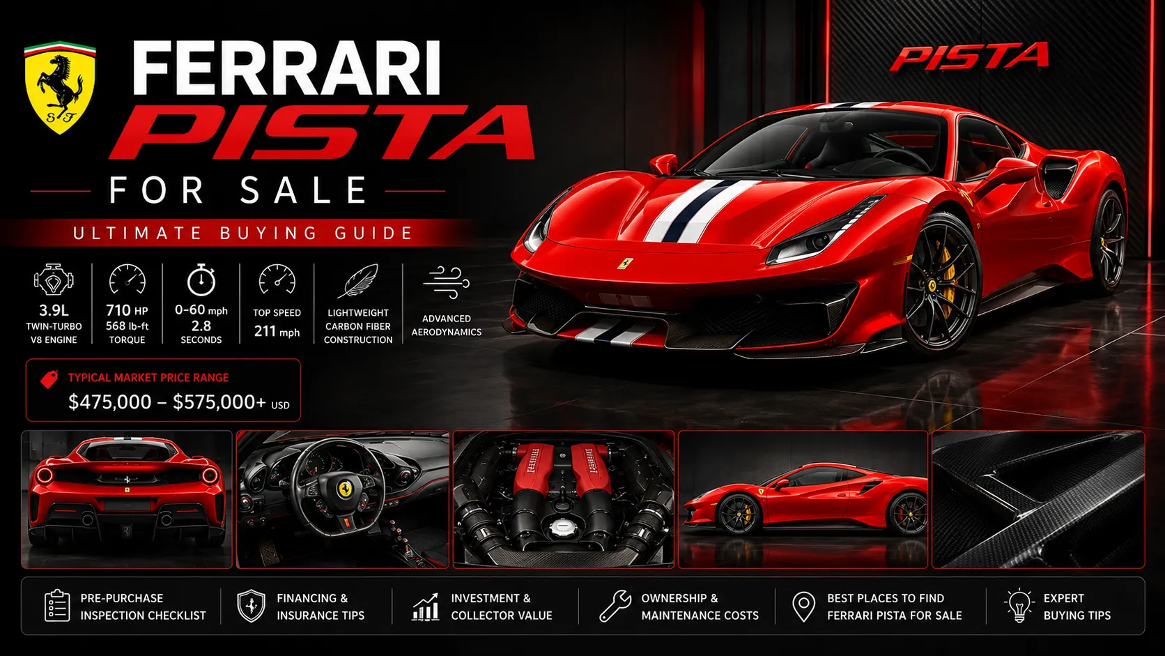 Ferrari Pista for Sale