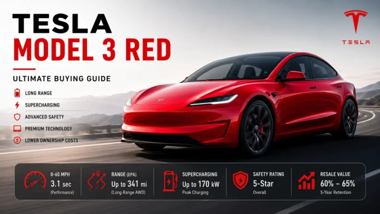 Tesla Model 3 Red