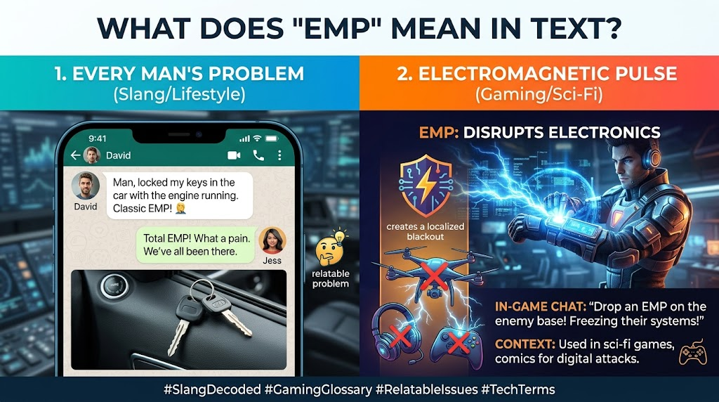 EMP Meaning in Text