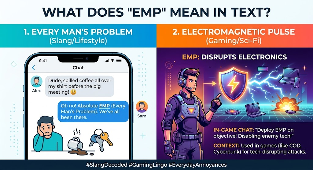EMP Meaning in Text