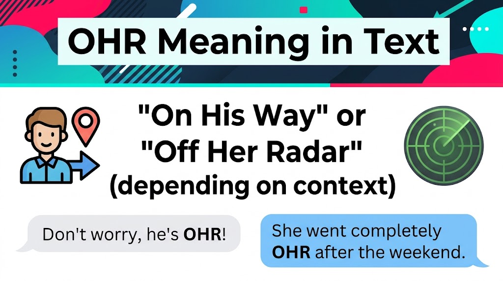 OHR Meaning In Text