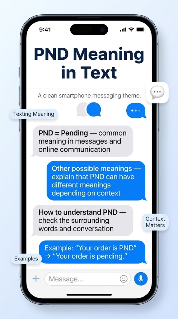 PND Meaning in Text
