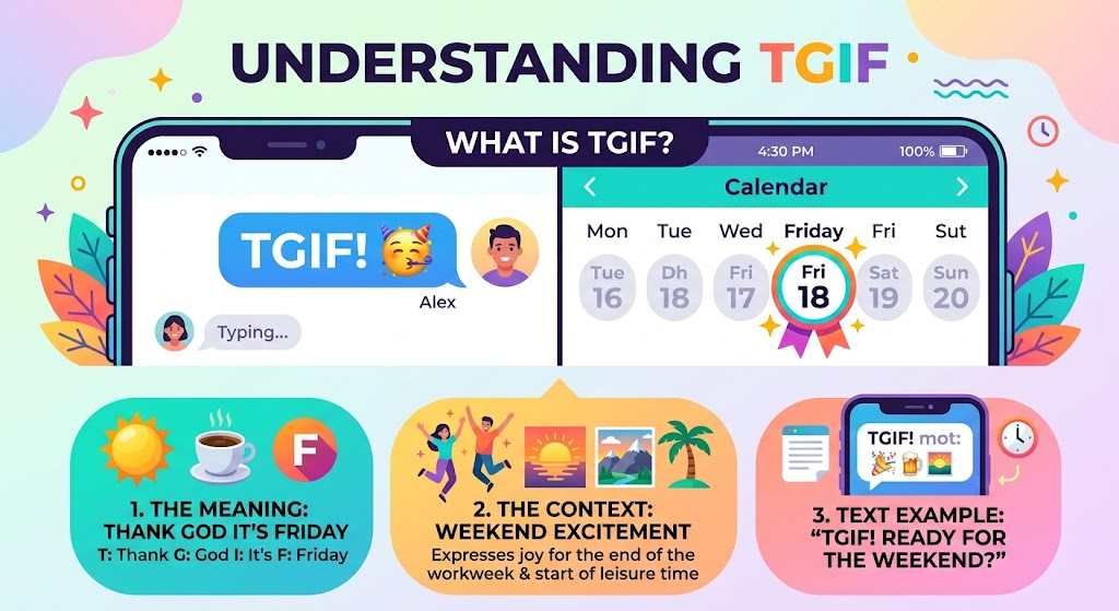 TGIF Meaning in Text
