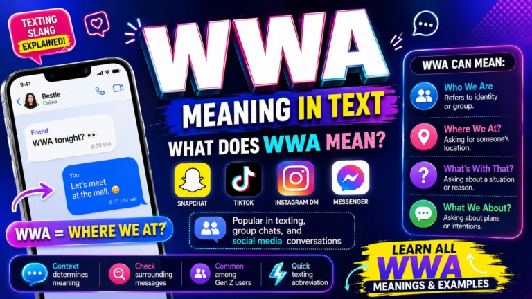 WWA Meaning in Text