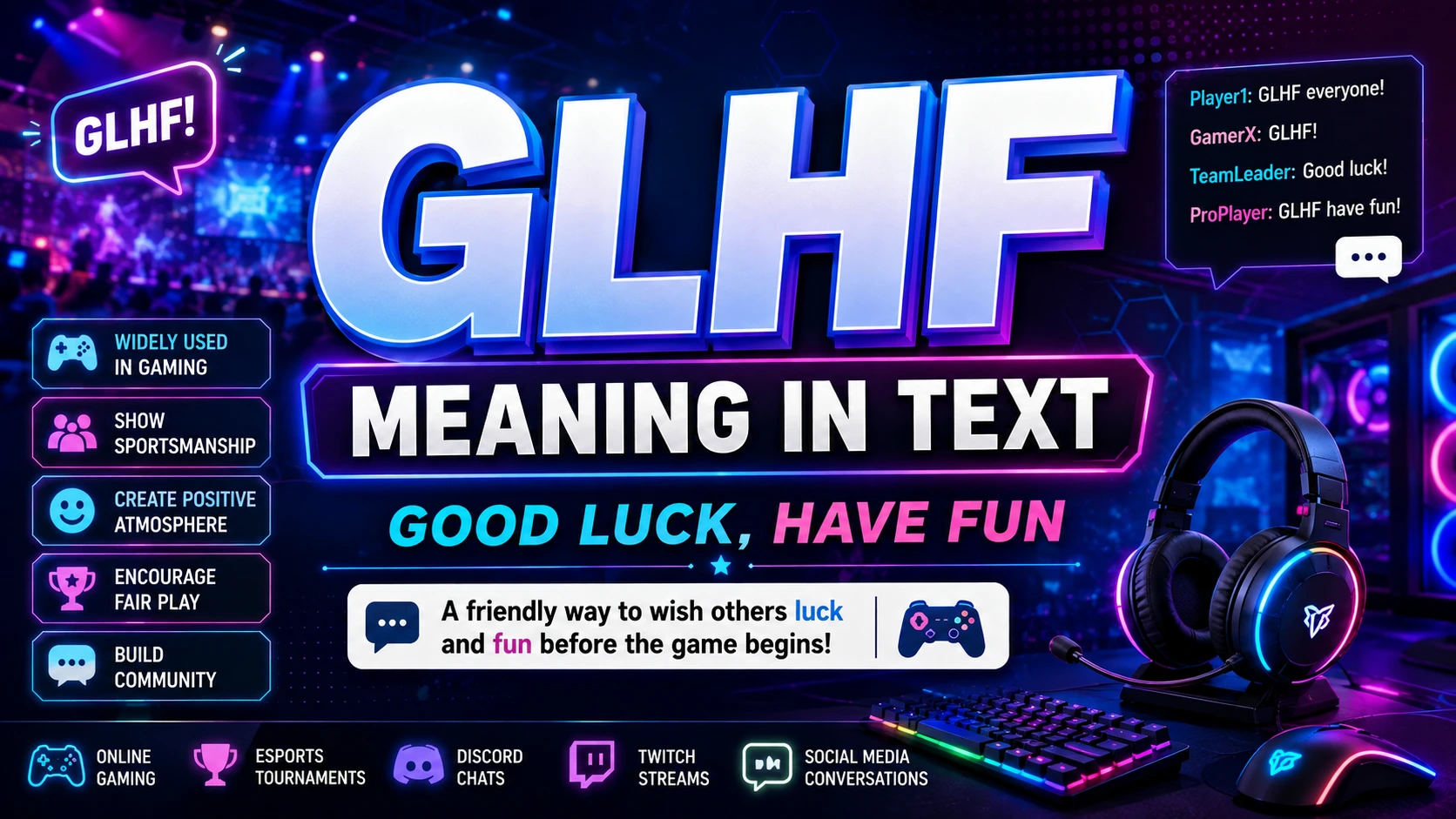 GLHF Meaning in Text