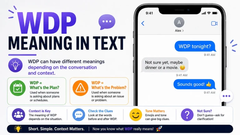 WDP Meaning in Text