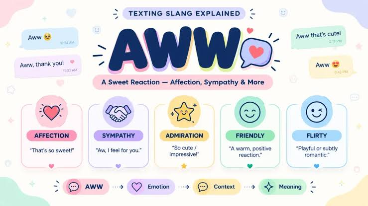 AWW Meaning in Text