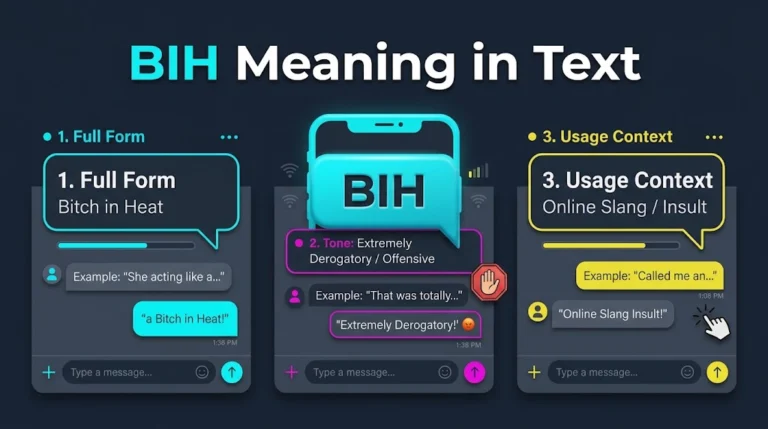 BIH Meaning in Text