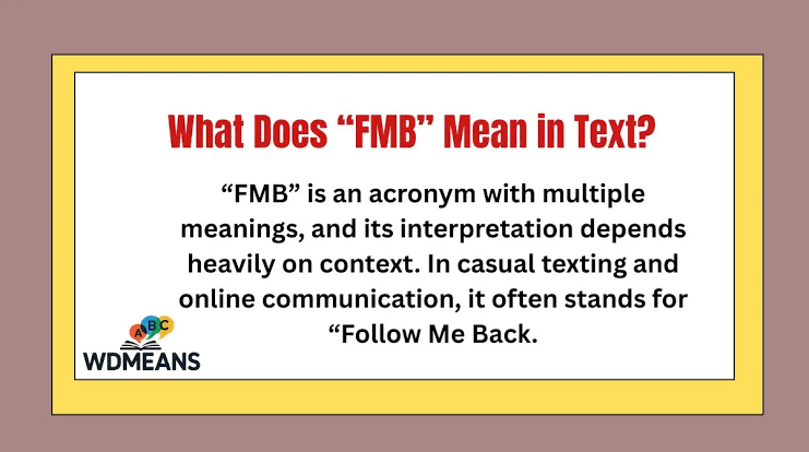 FMB Meaning in Text