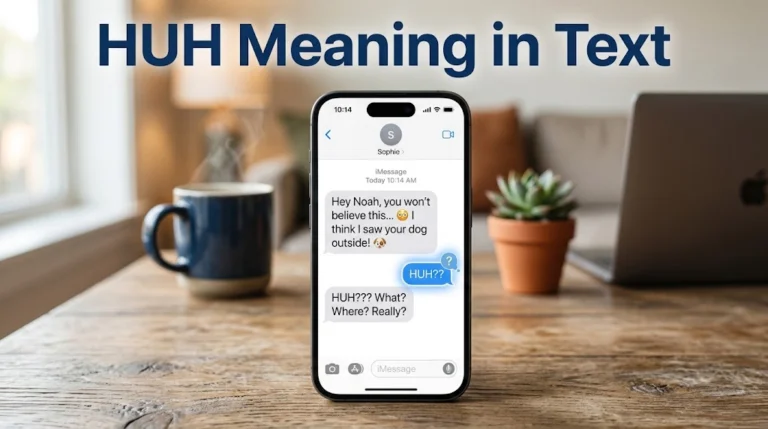HUH Meaning in Text