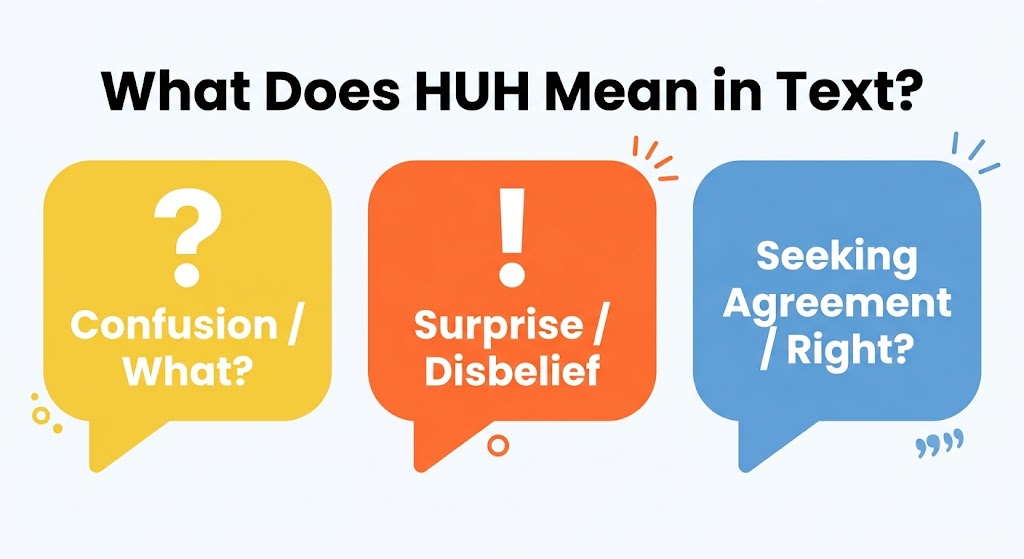 HUH Meaning in Text