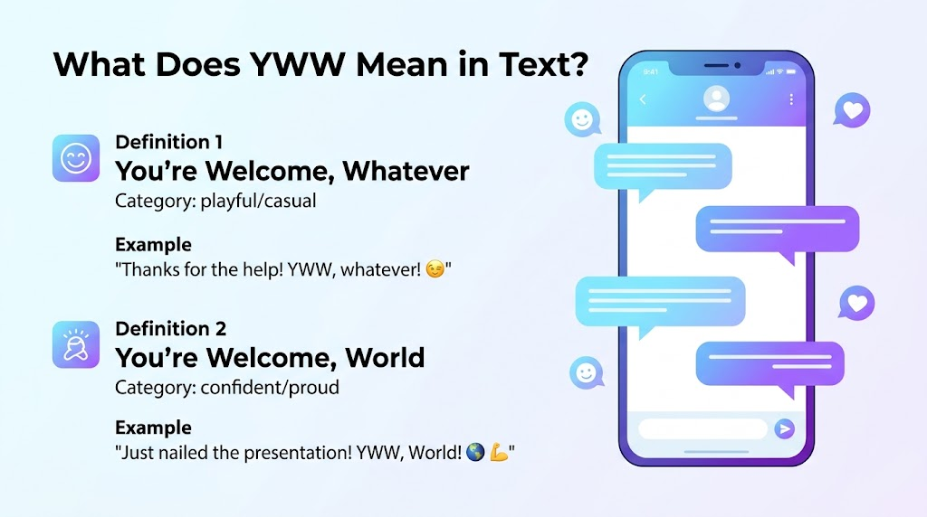 YWW Meaning in Text