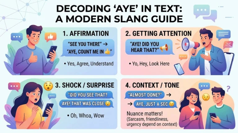 AYE Meaning in Text