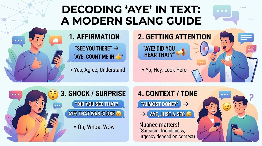AYE Meaning in Text
