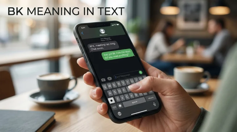BK Meaning in Text
