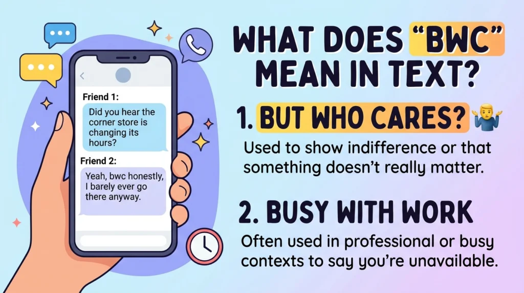 BWC Meaning in Text