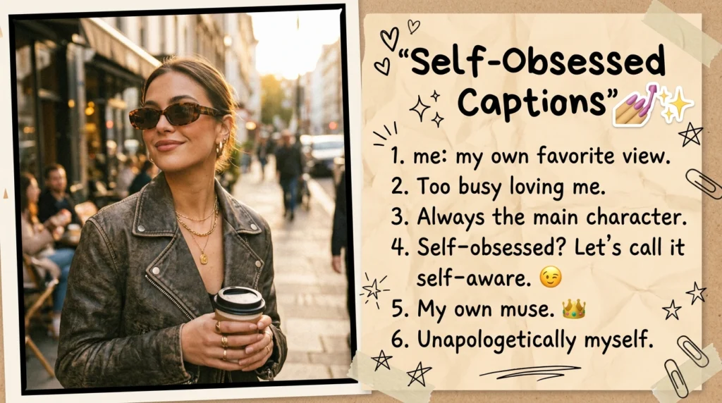 Self Obsessed Captions For Instagram