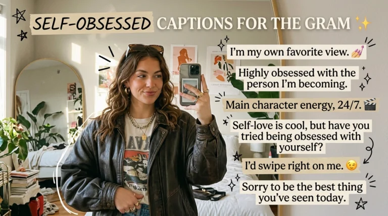 Self Obsessed Captions For Instagram