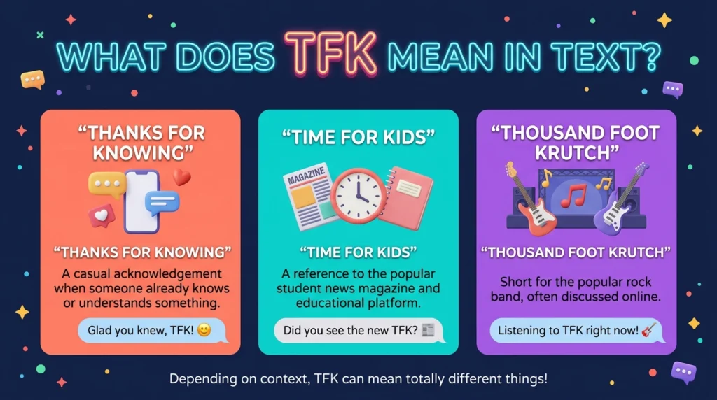 TFK Meaning in Text