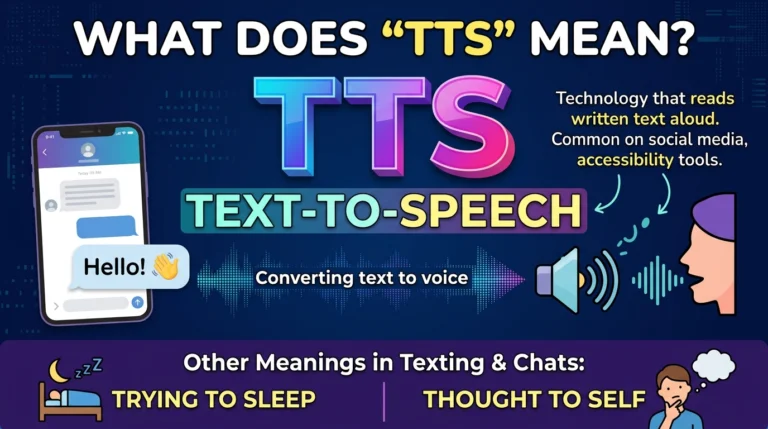 TTS Meaning in Text