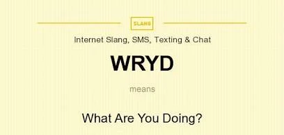 WRYD Meaning in Text