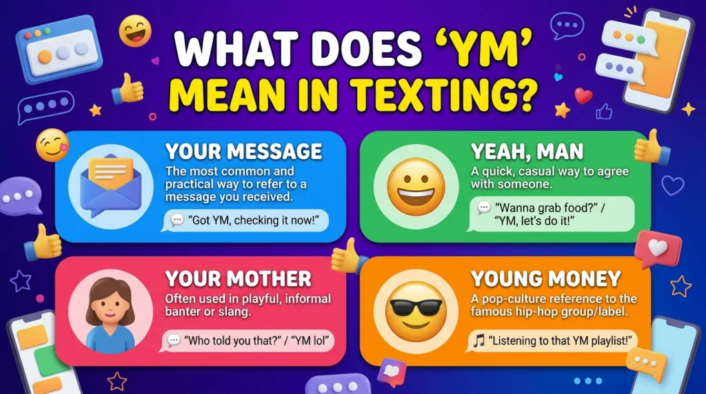 YM Meaning in Text